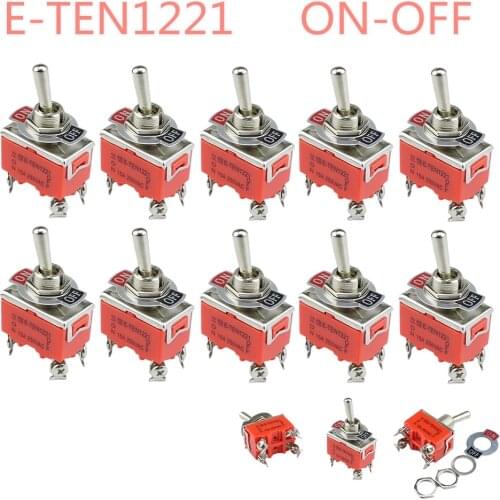 1PCS E-TEN1221 15A 250VAC 4PIN ON-OFF Toggle switch Rocker switch The power switch micro switch orange