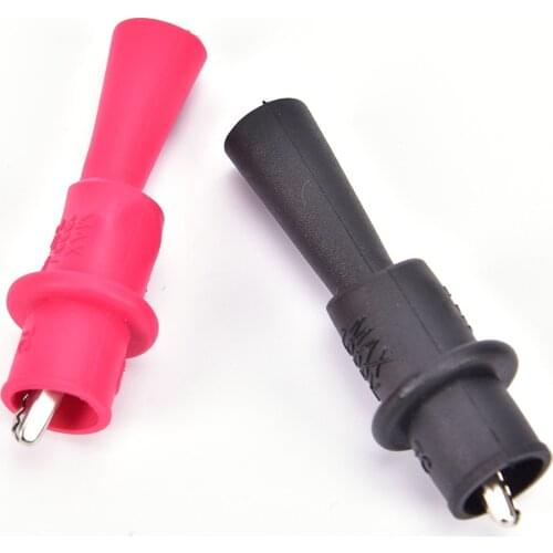 2Pcs/lot Alligator Crocodile Test Clip Clamp For Fluke Multimeter Tester Probe