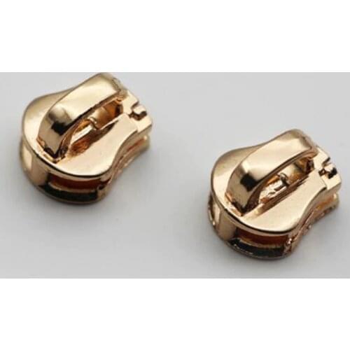 20pcs Metal 5# Zipper Sliders for Open-end Jeans Cremalleras Down Coat Jacket Garment Bag Zippers Sliders Replace