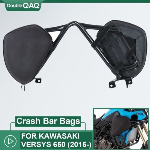 2016 2017 2018 Motorcycle Crash Bar Bags Waterproof Repair Tool Placement Bags FOR KAWASAKI VERSYS 650 Versys650 2015-up