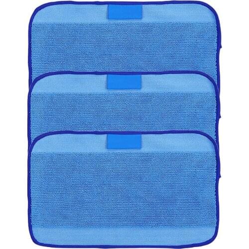 3 pieces/pack mop cloth blue wet mop pad for iRobot Braava 380 380t 320 321 mint 5200C 5200 4200 4205 Robot vacuum cleaner parts