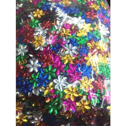30g/lot Flower Sequins 13mm PVC Sequin Sequins Decoration Sewing DIY Mix Colors Beautiful Plum Blossoms Confetti