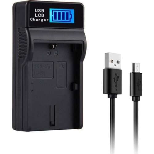 Camera Accessories LCD Screen Digital Camera Battery LP-E6Charger USB Ultra-thin Portable Charger Suitable For Canon E8 E10 E12