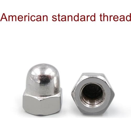 Inch thread 20pcs/lot Stainless Steel Acorn Nuts Hexagon domed cap nuts 8#-32,10#-24,1/4-20,5/16-18,3/8-16,1/2-13