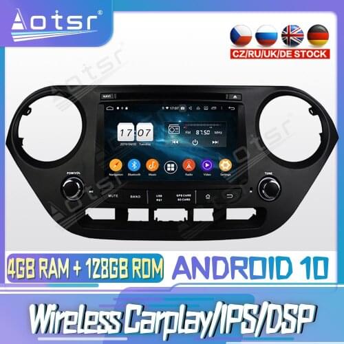 Android 10 PX6 128G For Hyundai I10 2014 2015 Carplay DVD GPS Navigation Auto Radio Stereo Video Multimedia Player HeadUnit 2din