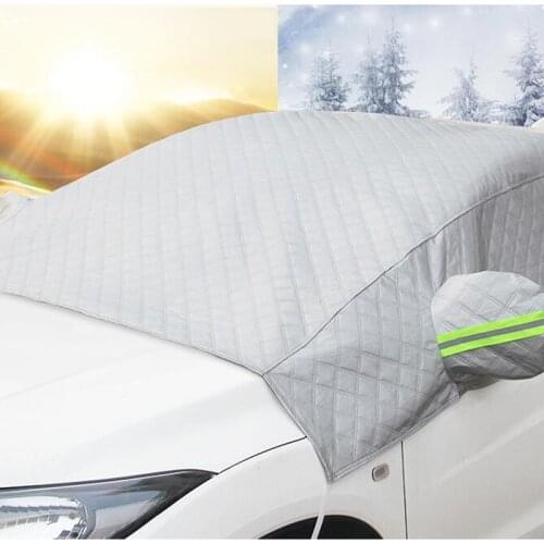 Car Front Windshield Cover Winter Thicken Anti-Snow Anti-Frost Anti-Freeze Windshield Half-Shield Clothing Windshield Snow Cover