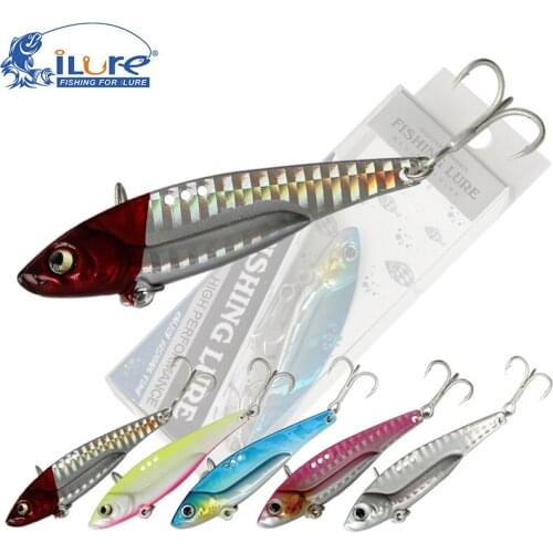 Free Shipping ilure lead VIB with Two Hooks 8g/14g/21g 1/3oz 1/2oz 3/4oz Fishing Lure From Top to Buttom Wobbler Pesca