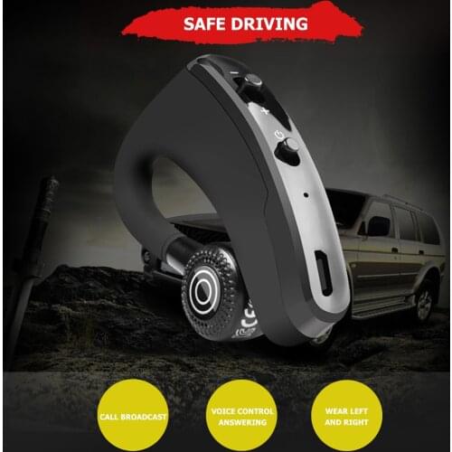 V9 Wireless Bluetooth Earphone Hands Free Headset with Mic for Driving Business Earpiece Bluetooth Sport Earbuds Headset
