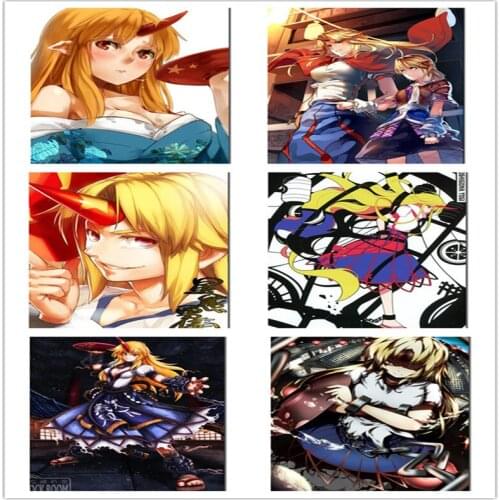 Coscase Japanese Anime TouHou Project Subterranean Animism Hoshiguma Yuugi Home Decor Wall Scroll Poster Decorative Pictures