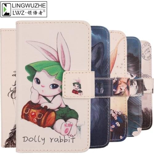 For NUU A7L 5" Case Luxury Leather Flip Wallet Cover for NUU A7L Mobile Phone Case