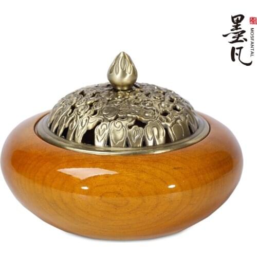 Phoebe Cedar incense coil incense burner gold gift box mahogany sandalwood incense heavy furnace oil burner fragrance