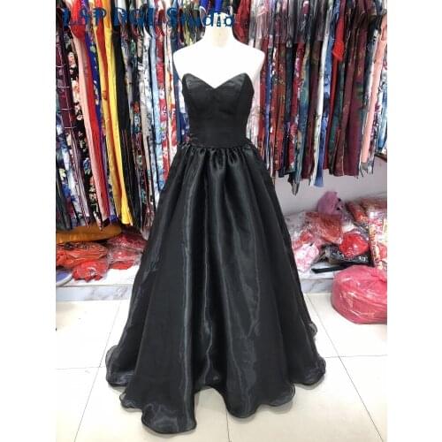 L&P DQL Studio Real Pictures Black, Red, Green Evening Dresses Long Prom gowns Zipper Back