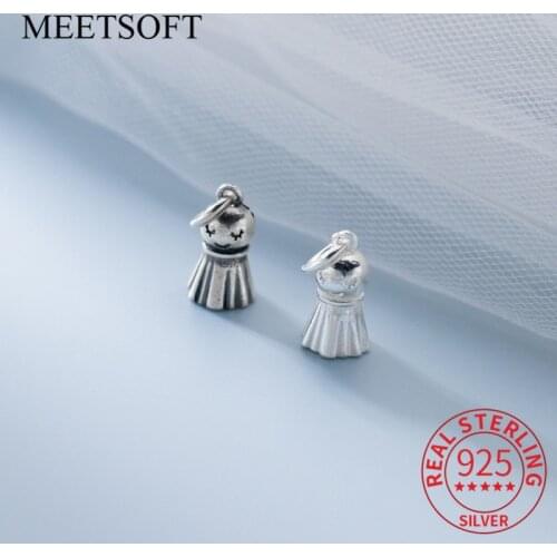 MEETSOFT Trendy 925 Sterling Silver Luck Sunny Doll Pandent Charms Special of DIY Handmade Jewelry Accessory (Without chain)