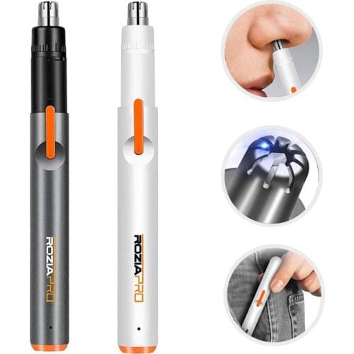 Nose Trimmer Mini Epilator for Nose & Ear Hair with USB Fast Charging Painless Dual-Edge Mute Motor Portable Electric Trimmer