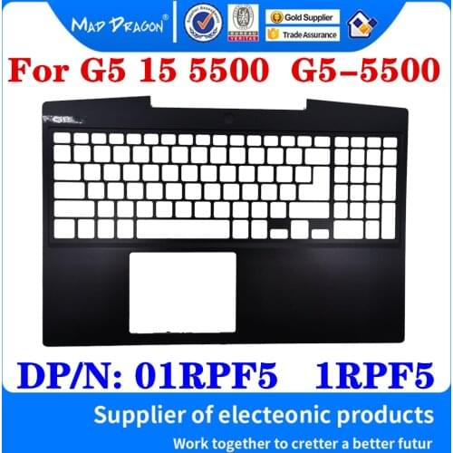 New Original 01RPF5 1RPF5 For Dell G5 5500 15 Inch Gaming G5-5500 Laptop Replacement Palmrest Upper Cover Case keyboard C Shell