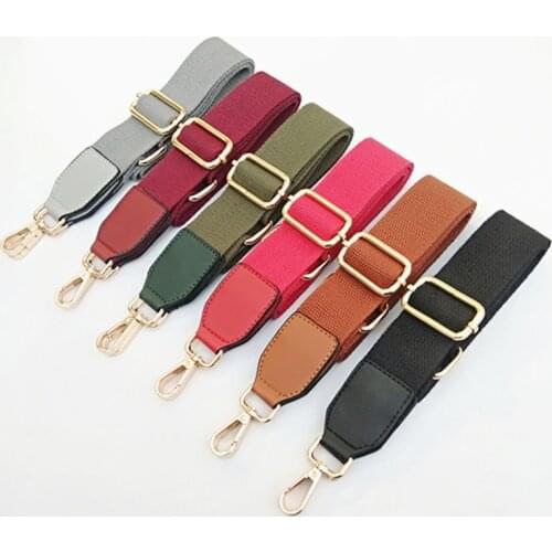 Solid Bag Strap Women Shoulder Crossbody Bag Belt Adjustable Wide Strap Bag Part Accessories Female Messenger Bag Strap 130cm