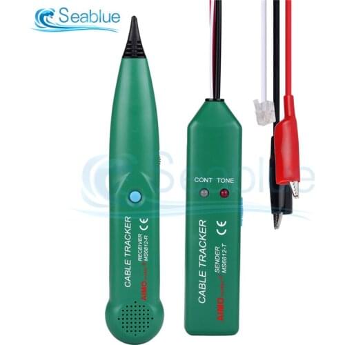 MS6812 Cable Tester 1.5kHZ Network Cable Telephone Line Checker Including Transmitter (MS6812-T) And Receiver (MS6812-R)