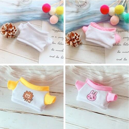 Lion Panda Bunny Top+Overalls+Hat + Canvas Shoes Doll Clothes Accessories for 20cm Exo Doll and Russian Handmade RagDoll