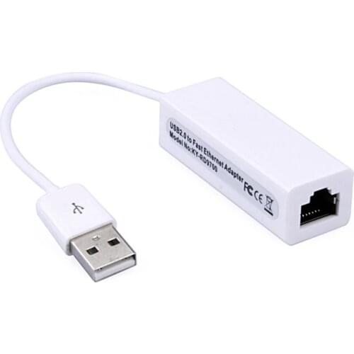 USB 2.0 to RJ45 Ethernet Lan Network Adapter 10/100Mbps Fast Network Adapters for Win 7/8/10