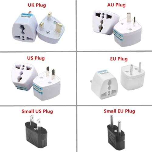 High Quality Practical Universal EU UK AU to US USA AC Power Adapter Travel Plug Converter 2 Flat Pin