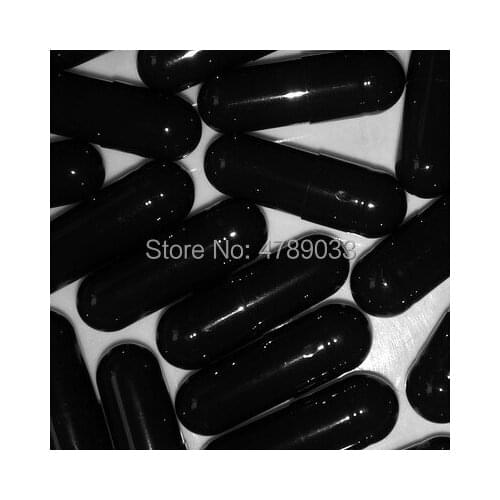 0# 1,000pcs Black Colored Capsules,Gelatin Capsules Size 0,Hard Gelatin Empty Capsule(Separated Empty Capsule)