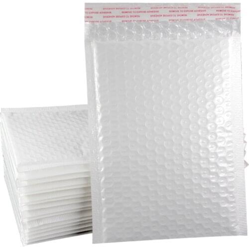 10 PCS/Lot White Foam Envelope For Letters Mailers Padded Shipping Packaging With Bubble Mailing Bags envelopes emballage buste