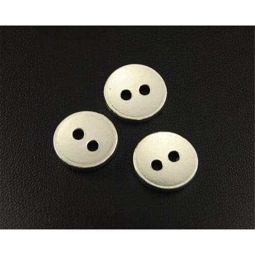 25pcs Silver Color Button Round Charm Pendant DIY Necklace Bracelet Bangle Findings 12mm A1680