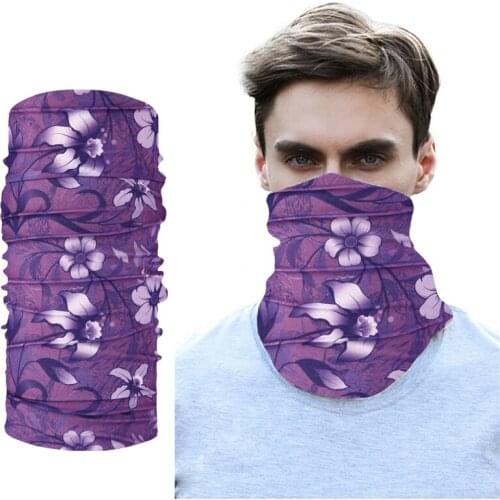 Bandana Women Men Digital Printed Multi Functional Seamless Scarf Quick Dry Sunshade Sweatband Hairband Cycling Neck Scarf Buffs