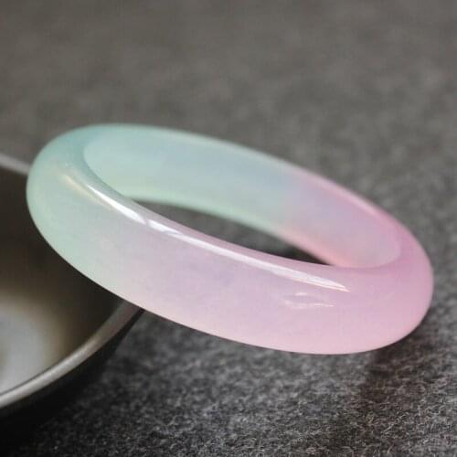 Natural Jade Bangle Bracelet Fashion Jadeite Charm Jewelry Men Gifts for Women Charm Bracelets