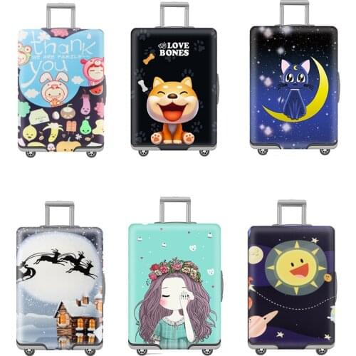 Travel Suitcase Protective Cover Luggage Case Dust Cover Travel Accessories Luggage Dust Cover Apply to 18''-32'' Suitcase