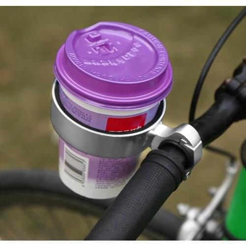 Bicycle Cup Holder Bike Coffee Drinks Cup Holder Handlebar bike accessories Mount Non-slip liner Durable Aluminum Alloy