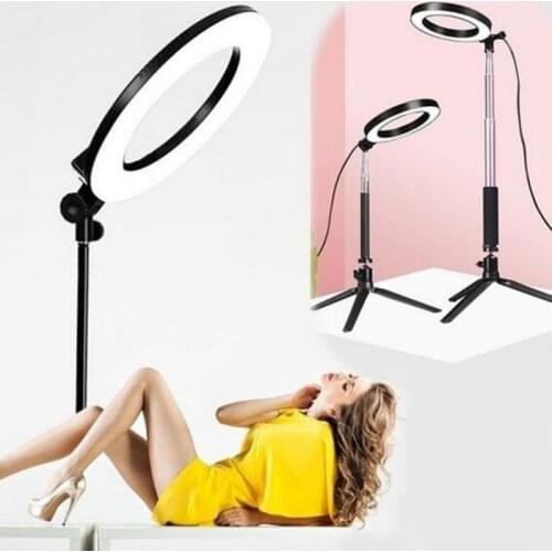 Photographic Lighting LED Selfie Ring Light With Remote Control 20cm Ring lamp With Tripod For Youtube Makeup Video Live Studio
