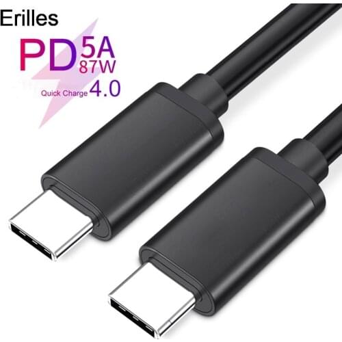 100W USB C To USB Type C Cable USB C PD Fast Charging Cord USB-C Type-c Cable For Xiaomi mi 10 Pro For Samsung S20 Macbook iPad