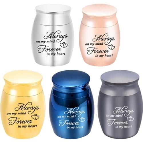 Mini Cremation Urn Human Ashes Birds Funeral A For Pets Container Alloy Cat Dog Pets Memorials