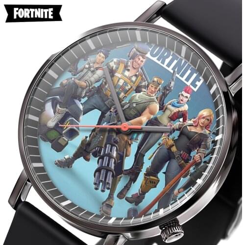 Fortnite Trend fashion Watch Men Women Creative Electronic Student Watches Game Figure Model childrens Christmas Gift