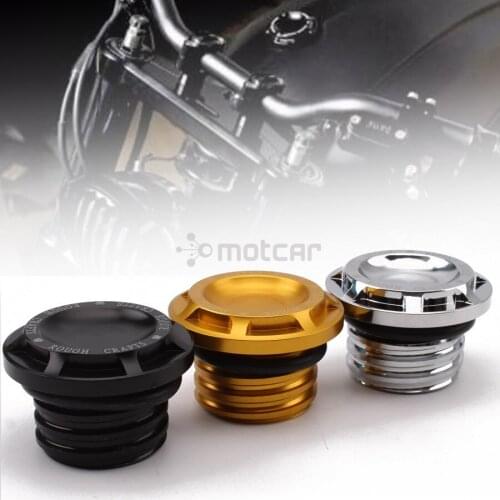 Motorcycle Black/Gold/Silver Aluminum Rough Crafts Aluminum Fuel Gas Oil Cap For Harley Sportster XL 1200 883 1996-2014