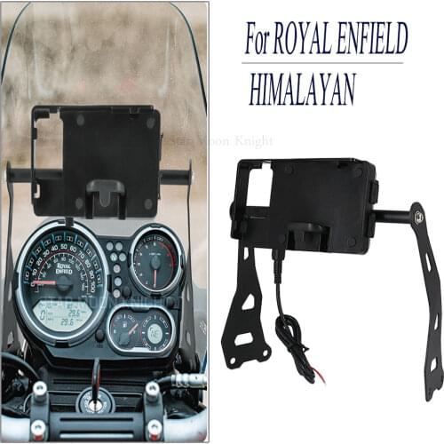 Motorcycle GPS SMART PHONE Windshield Navigation GPS Plate Bracket Adapt Holder For ROYAL ENFIELD HIMALAYAN 2016 - 2021