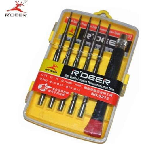 RDEER Screwdriver Bit Set Multitul Electronic Tip Screwdriver Chrome Vanadium Durable For Iphone Repair Tools 11pcs