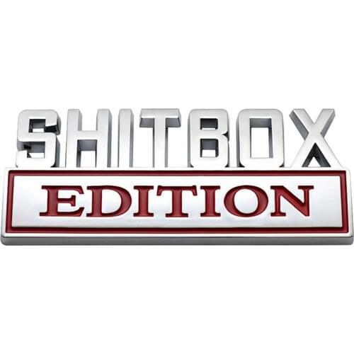 Stickers Car 3D Chrome Style Black Cool Edition Emblems Sticker Tail Side Decoration Sticker Accessories Auto Car Styling