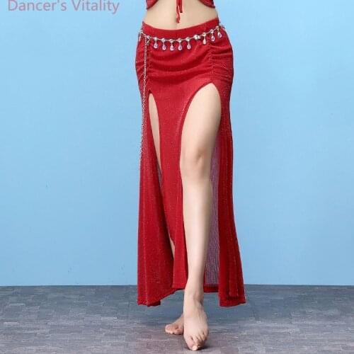 New Belly Dance Clothes Girls Printing Dance Chiffon Skirt With Underpants For Women Belly Dance Short Skirt