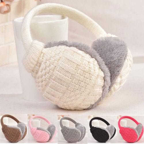New Fashion Womens Girls Ear Muffs Earmuffs Ear Warmer HeadBand Plush Ladies Men Girls Boys Winter Knitt