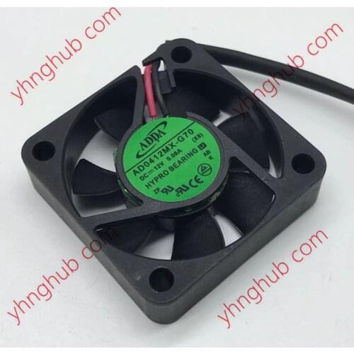 ADDA AD0412MX-G70 DC 12V 0.08A 40x40x10mm 2-Wire Server Cooling Fan