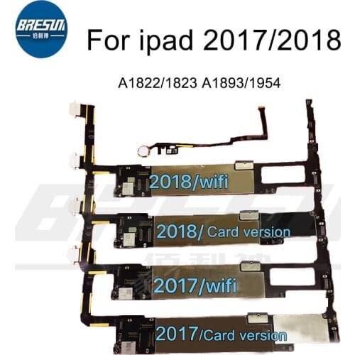 Original Unlocked No ICloud For IpadA1822 A1823A1893 G With Fingerprint 3D Touch,A1954 2017 Mainboard For Ipad2018 Motherboard
