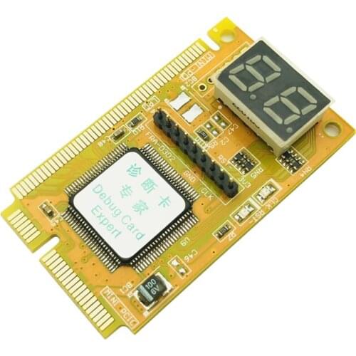 POST Card PCI-E LPC PC Analyzer Tester Diagnostic Card Adapter Plastic Metal High Stability For Notebook Laptop ExpressCard NEW