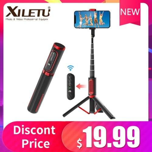 202 Bluetooth Selfie Stick Tripod Mini Extendable Aluminum Selfie Stick with Wireless Remote 270° Rotation for iPhone Phones