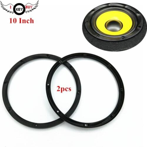 2pcs 10 Inch Speaker Washer, Edge Ring, Protection Mesh, ABS Plastic Pad, Anti-aging, Waterproof Speaker with 8 Holes
