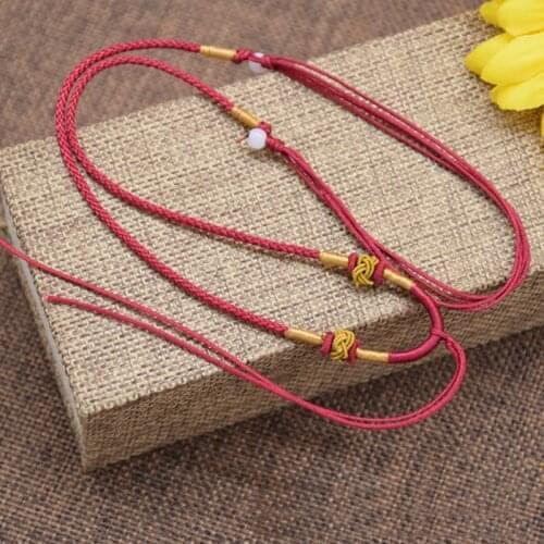 DIY Jewelry Cords Women Ladies Handmade Red Necklace Rope Making Bracelet Necklace Craft Accessories