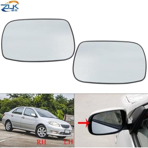 ZUK Exterior Wing Mirror Glass Lens For Toyota Yaris Sedan / Soluna Vios / Vios P40 2003-2006 For Altis / Corolla E120 2002-2010
