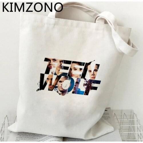 Teen Wolf shopping bag jute bag handbag shopper tote canvas reusable bag boodschappentas shoping string cabas