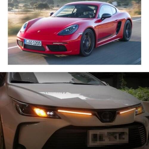 LED Daytime Running Light DRL Turn Signal Lamp For PORSCHE CARRERA GT 980 CAYENNE 92A 9pa CAYMAN 981 987 MACAN 95B PANAMERA 970